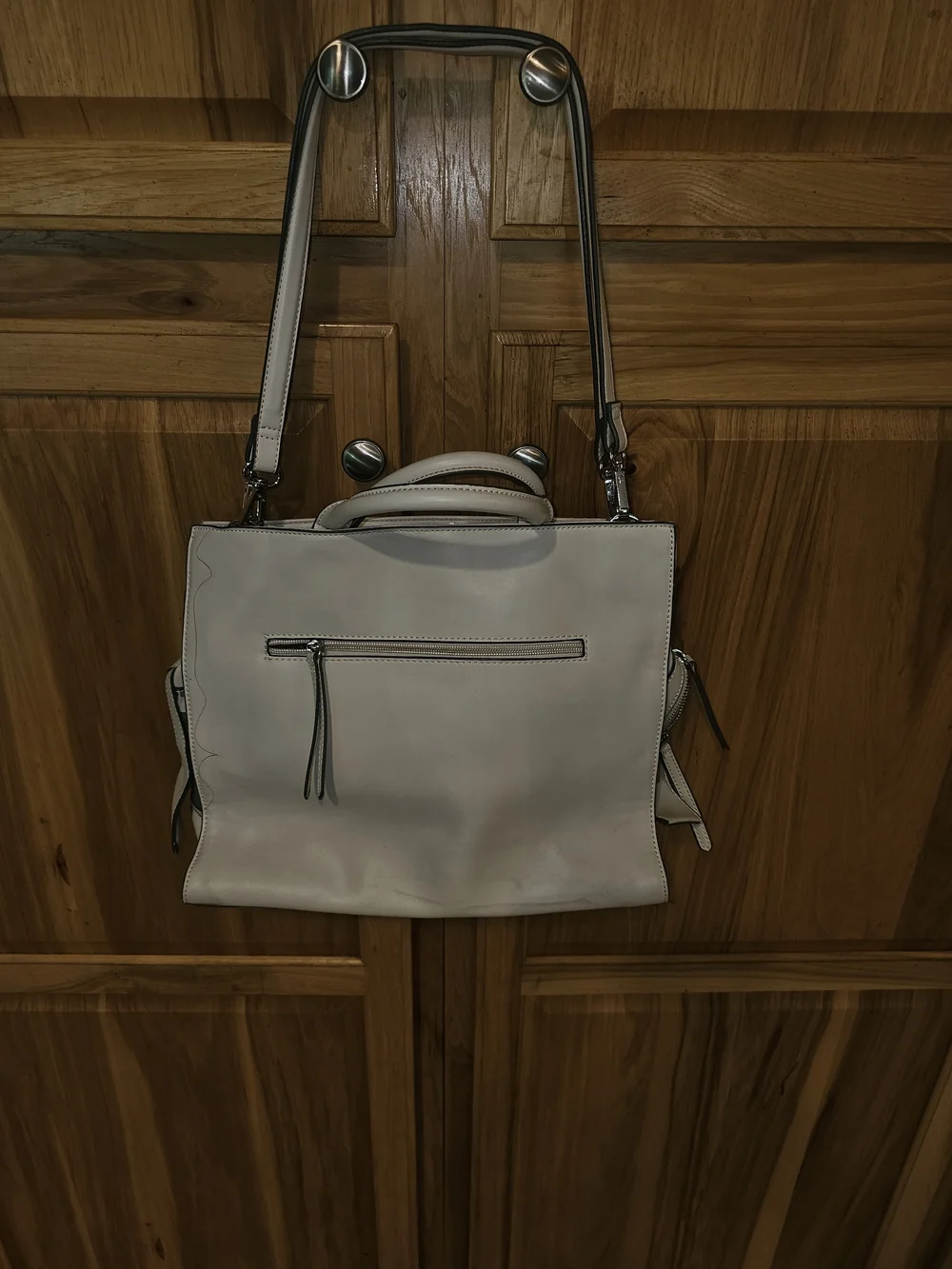 Floral Print White Satchel with Dual Handles by Fiorelli